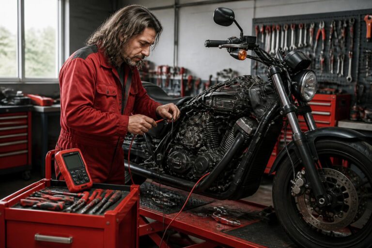 découvrez un guide pratique pour diagnostiquer facilement pourquoi votre moto ne démarre pas, en analysant les symptômes courants tels que le clic, le silence, le ralenti instable ou le calage.